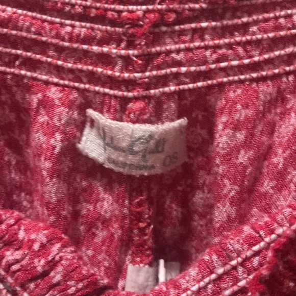 red floral flowy shorts - Picture 2 of 5